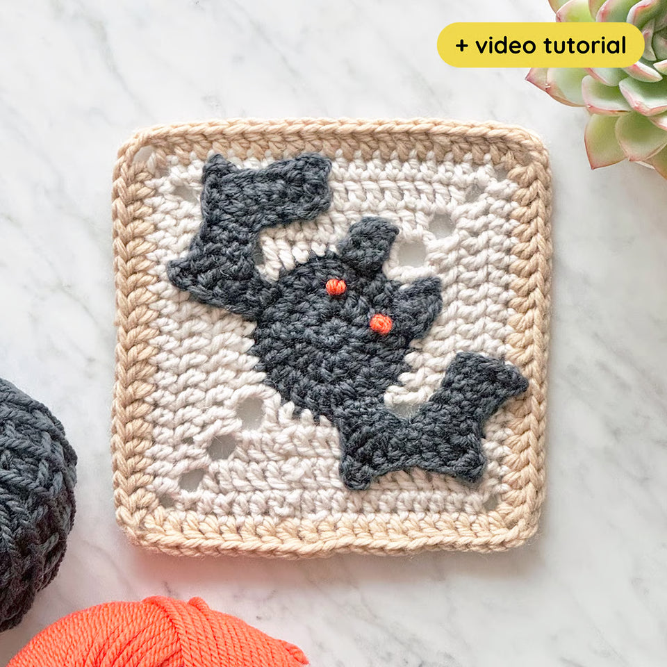 Bat Granny Square Pattern (incl. video)