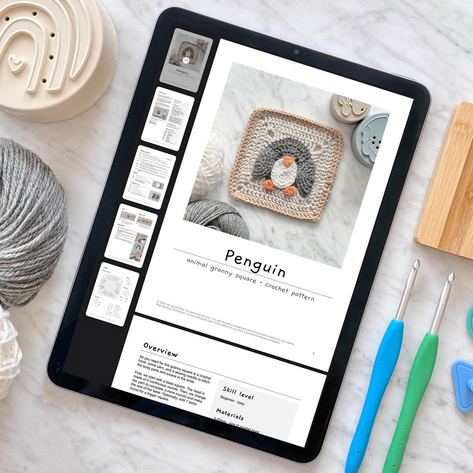 Penguin Granny Square Pattern